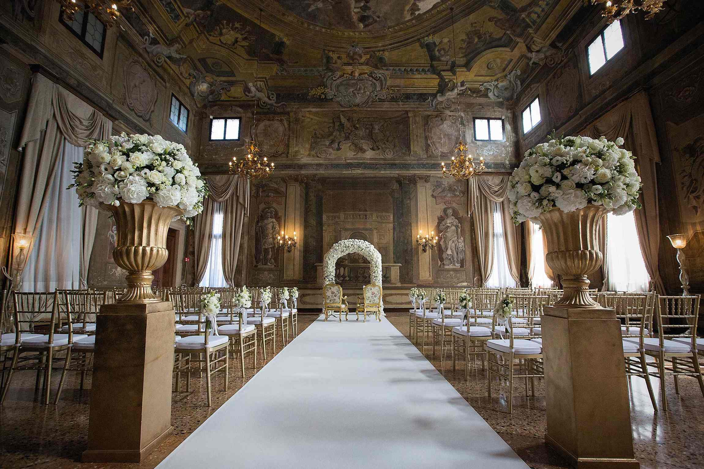 Venice wedding — elegant venue setting